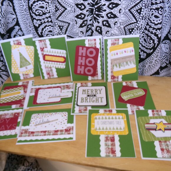 Handmade Stampin' Up! Christmas Card Set - Lot 1 - Picture 1 of 7